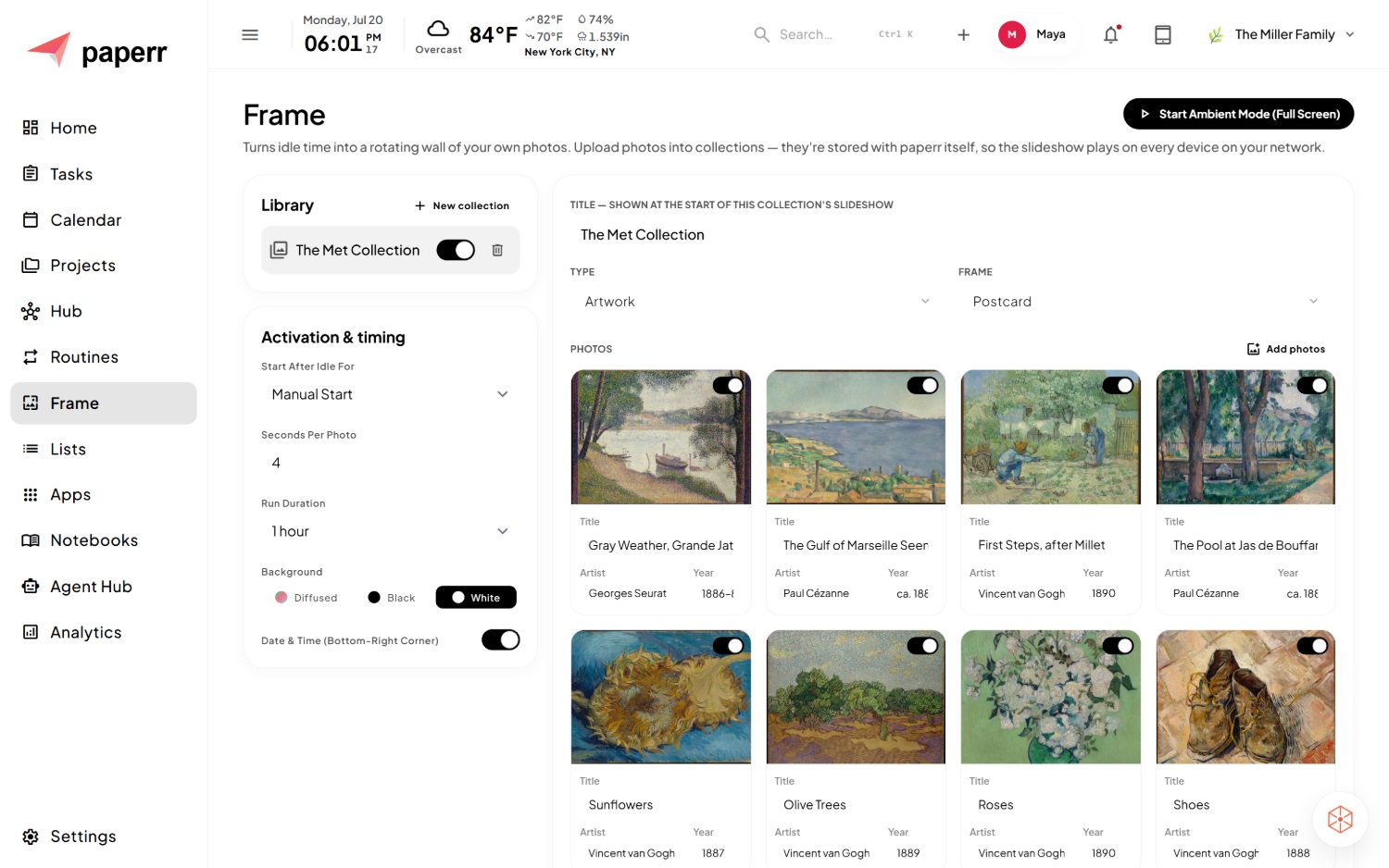 paperr Frame photo slideshow